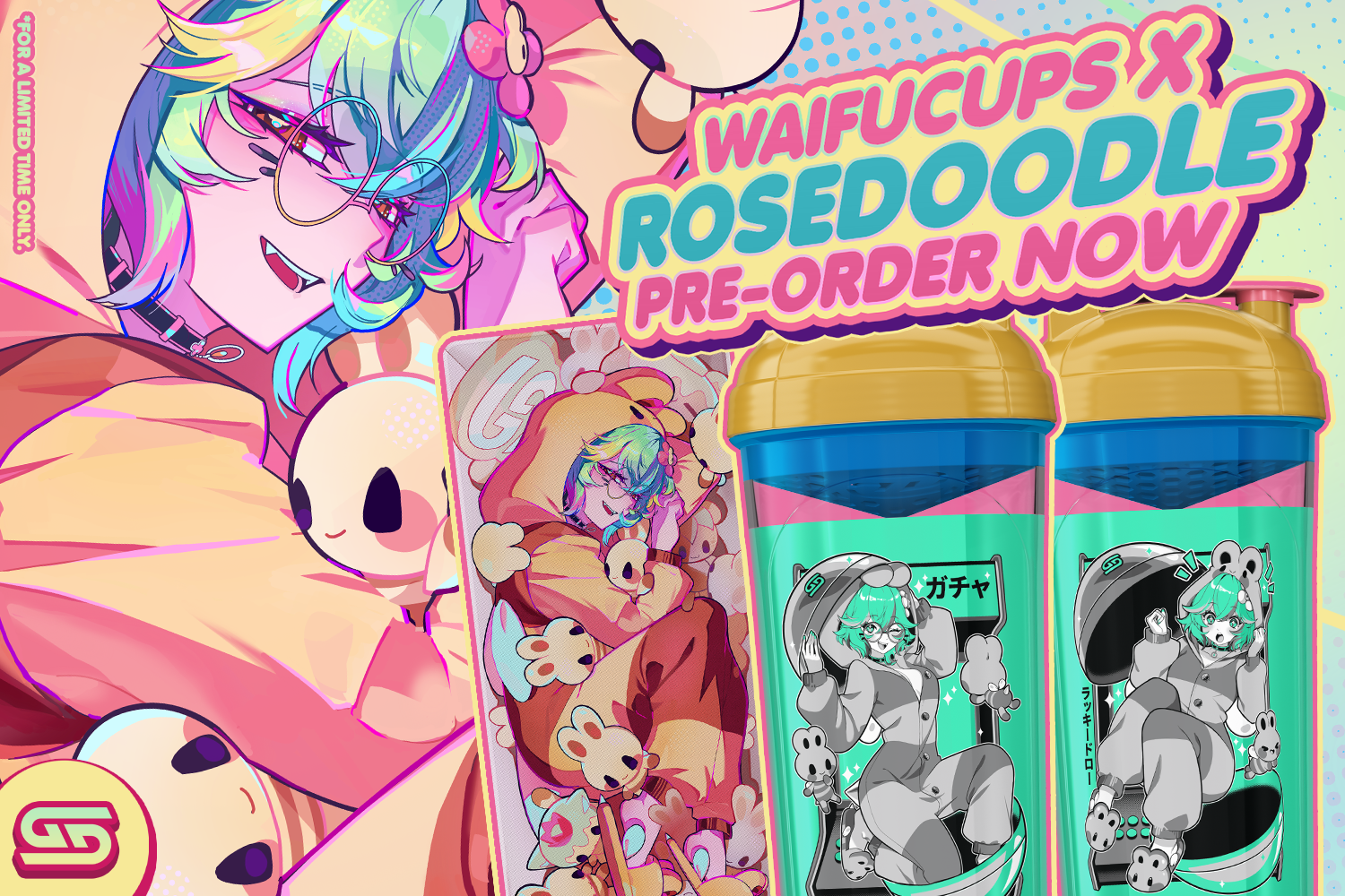 Waifu Cups x Rosedoodle (Pre-Order) - Gamer Supps