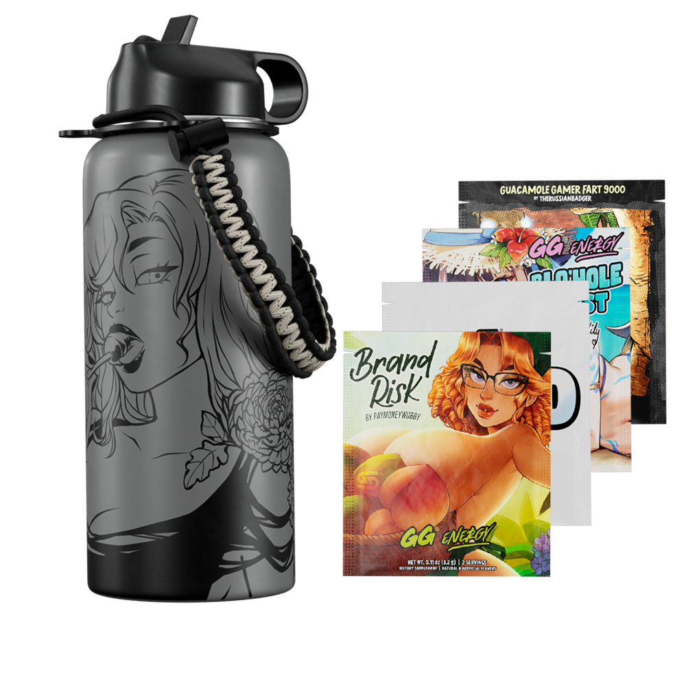 Waifu Jugs x PaymoneyWubby: Linework Metal Jug - Gamer Supps