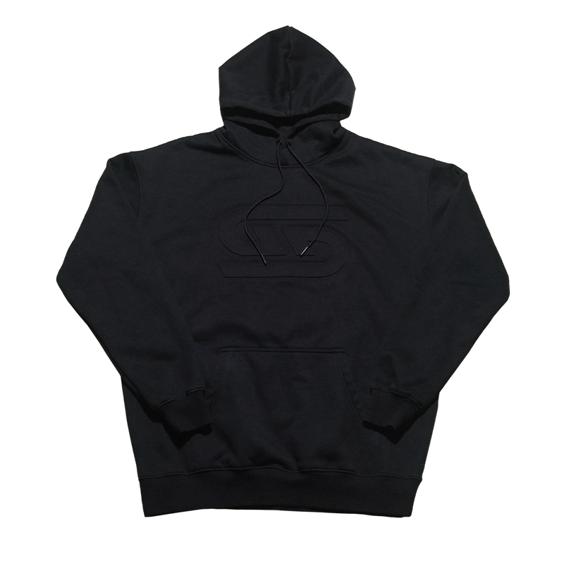Black Embossed Hoodie - Gamer Supps