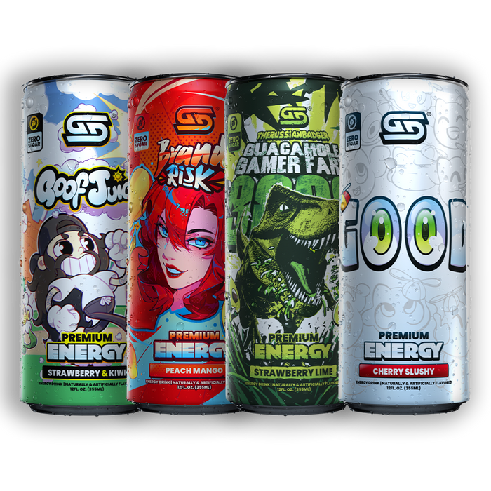 GG® Sugar Free Premium Energy - Single Can Blind Box - Gamer Supps