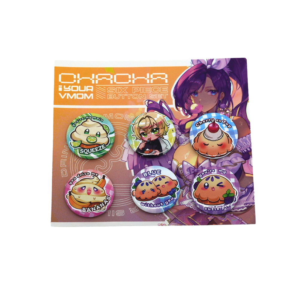 ChaChaYourVmom: Button Pin Set