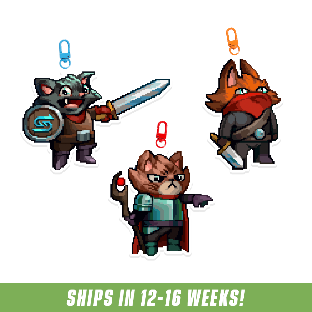 PIXEL CUPS x Emongg: Acrylic Keychain Set