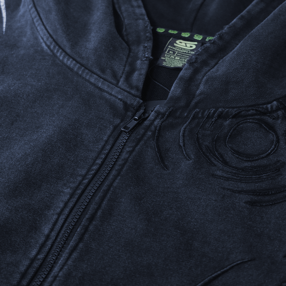 Holy Sheet: BOO! Distressed Zip-Up Hoodie