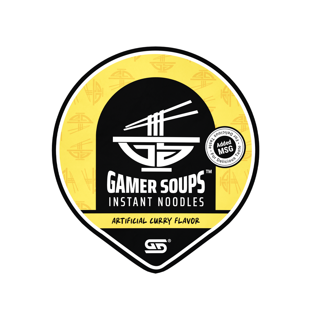 Gamer Soups Instant Noodles - Curry (Single Cup) - Gamer Supps