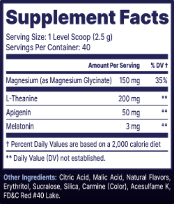 AFK+ (with Melatonin): GOOD Night - 40 Servings Nährwertangaben anzeigen
